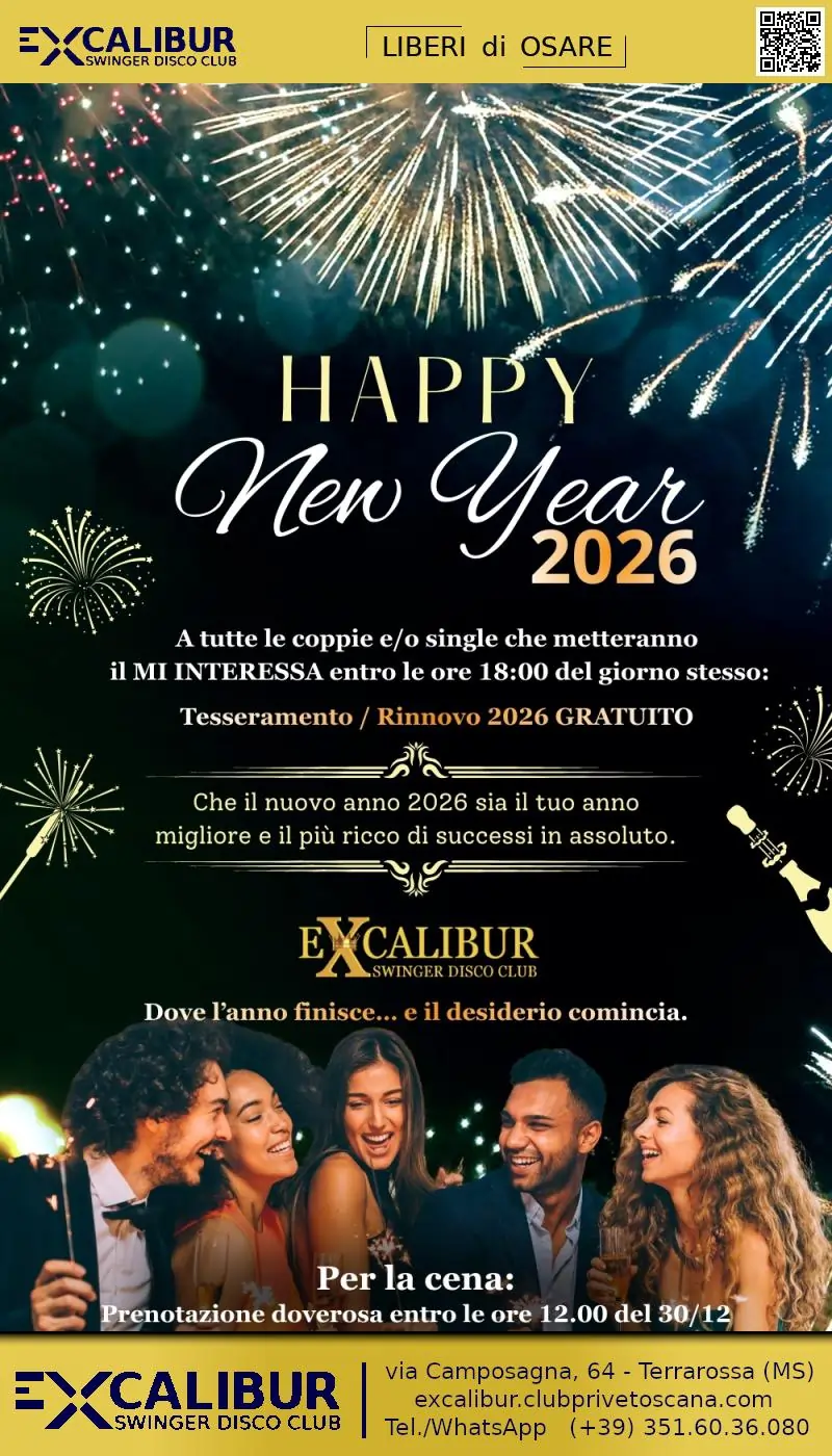 Swinger club prive evento happy new year 2026